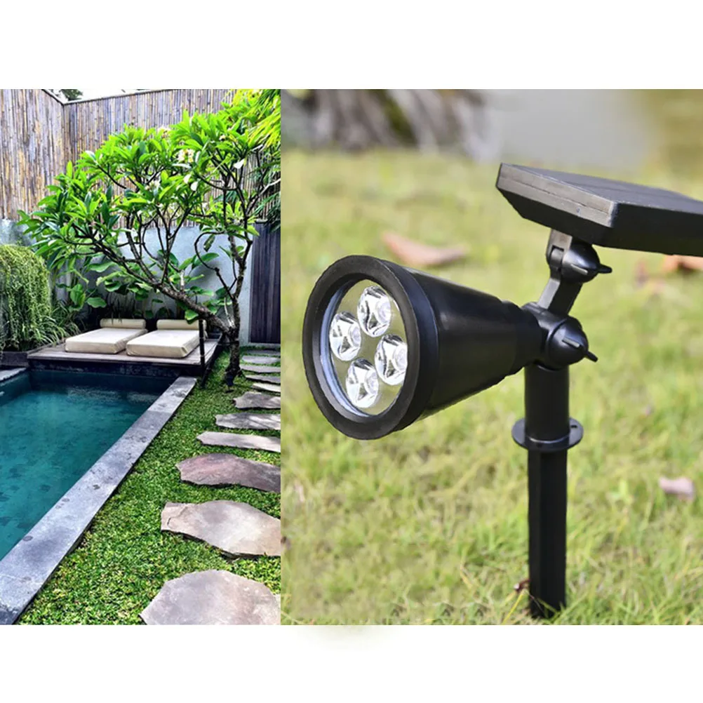 

Solar Lawn Lights Outdoor Led Garden Pathway Wall Mounted Light Ip65 Waterproof Adjustable Angles Decorative