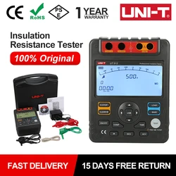 UNI-T Insulation Resistance Tester UT512 Grounding Meter 1MΩ～100GΩ 9999 Display Professional Digital Megohmmeter AC DC Voltmeter