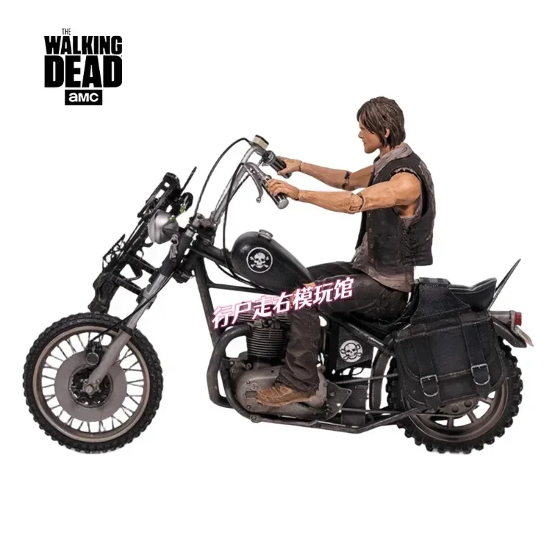 5inche 1/12 Norman Reedus Motorcycle Version 1.0 Walking Dead Movie Action Figures Out of Print Set Model