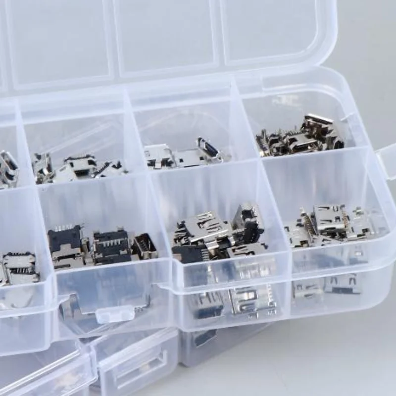 USB-C PCB Socket Repair Kit conector USB-C коннектор USB-C 50/100/150Pcs 2/6/16Pin SMD SMT Charging Port For Digital Product