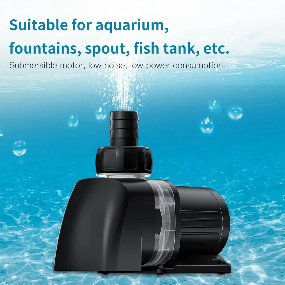 Jebao Jecod EP Water Pump Ultra-quiet DC 12V Submersible Water Pump Fountain Pump Filter Fish Pond Aquarium Bottom Suction Pump