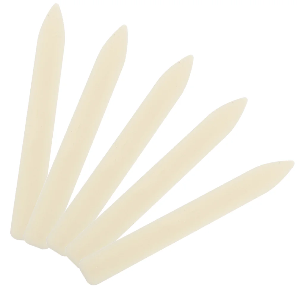 5 Pcs Tool Origami Knife Curved Bone Folder Paper Craft Card for Bookbinding Beige Creaser