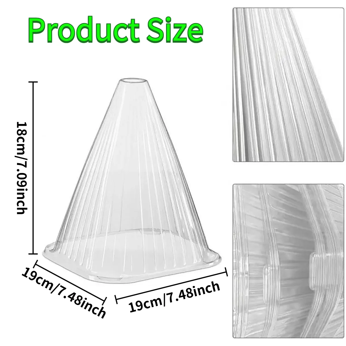 12/24pcs Reusable Plant Cloche Breathable Mini Greenhouse Cover Clear Frost Wind Guard Seedling Protector Garden Plant Shield