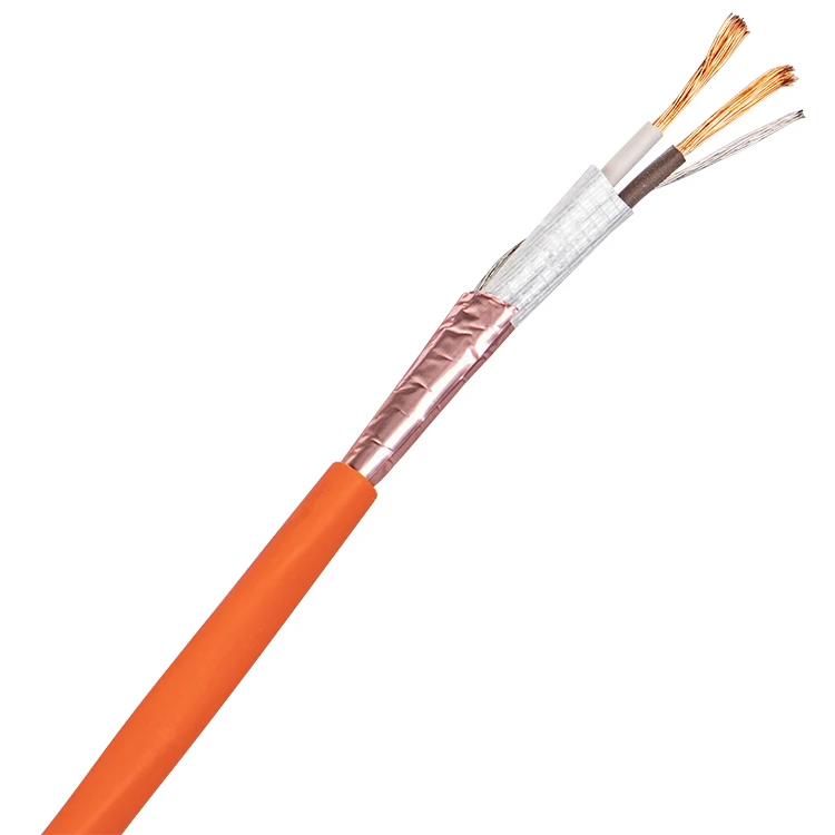 Shielded  resistant cable PH120 2x4.0 solid copper conductor single strand  china fire alarms factory fire alarm cable