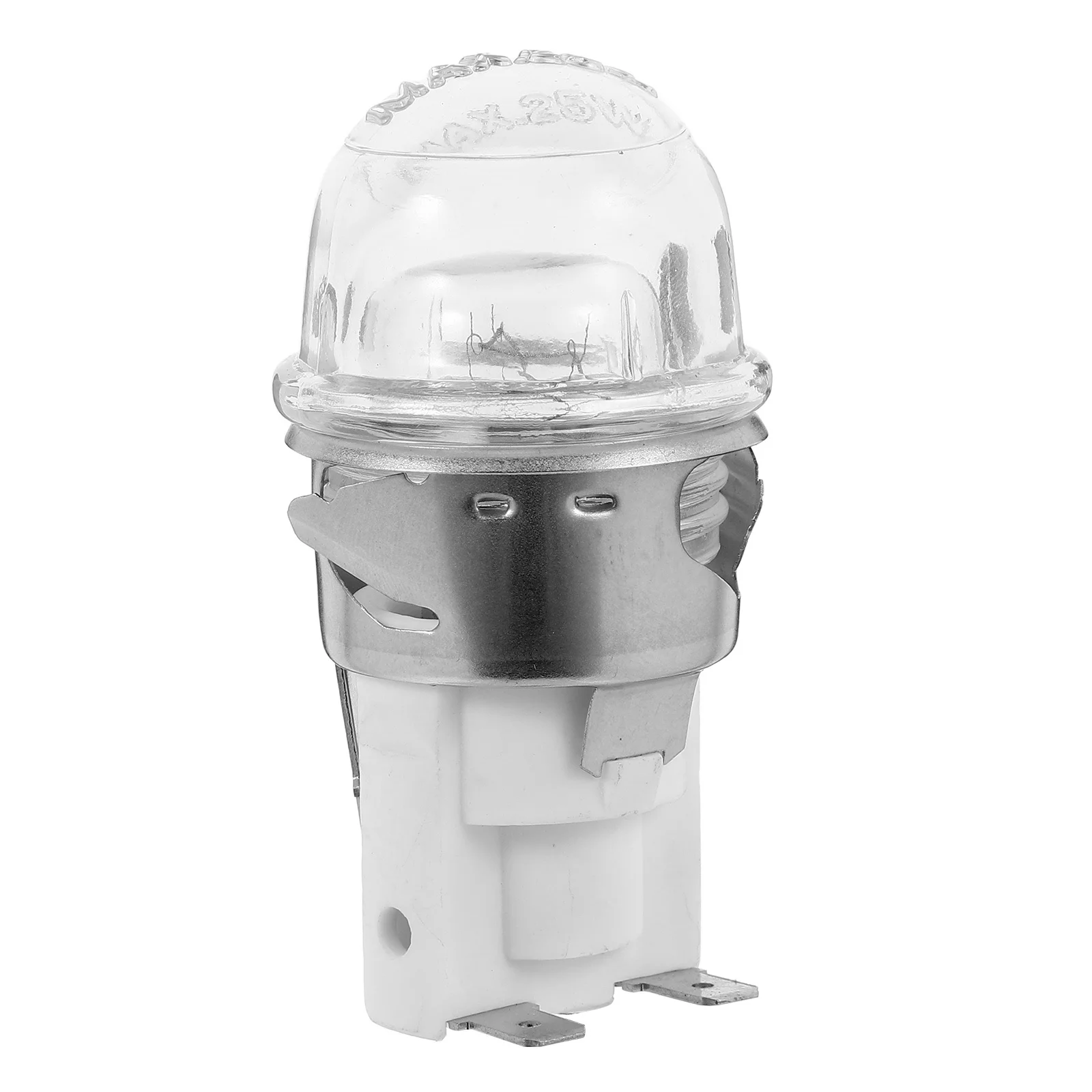 

E14 Oven Lamp Socket Heat Resistant Glass Cover Ceramic Base for Oven Warming Cabinet Toaster Replacement Lamp Bulb Holder