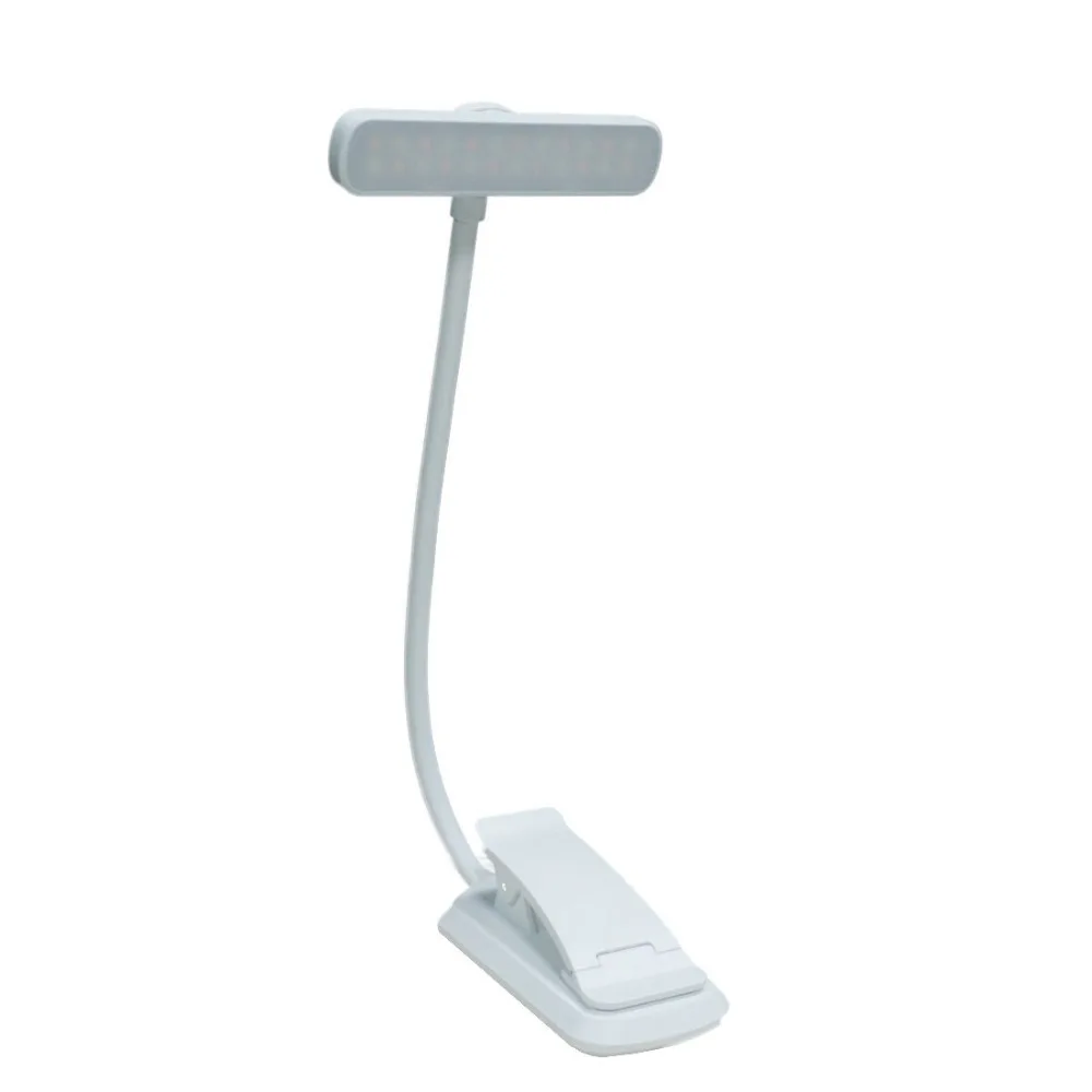 

Rechargeable USB Rechargeable Reading Lamp Flexible Design Easy Clip Reading Light 3 Colors Warm White Book Light Study Use