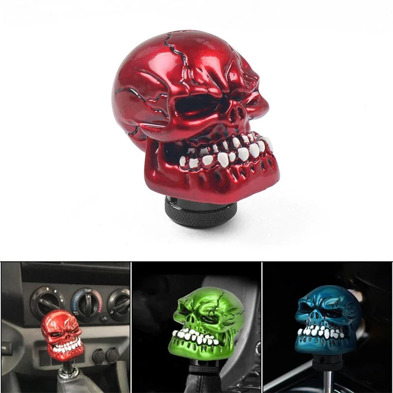 

Universal Skull Gear Shift Knob Car Modification Sport Lever Gear Stick For Manual Transmission Head Lever Auto Parts
