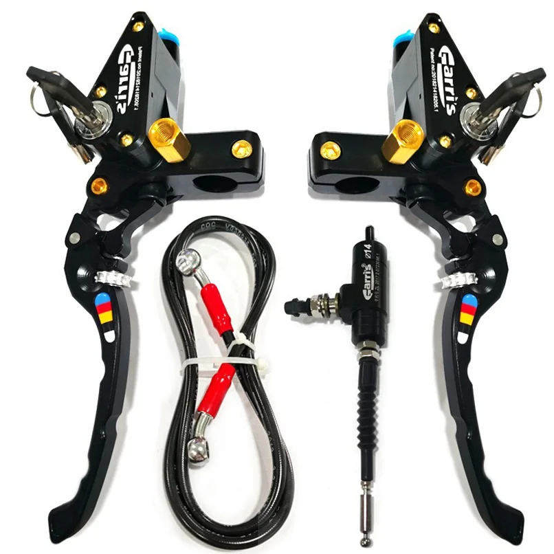 Maneta de Freno y Embrague Hidráulico Universal CNC para Motocicleta, Bomba de 22mm con Bloqueo de Seguridad