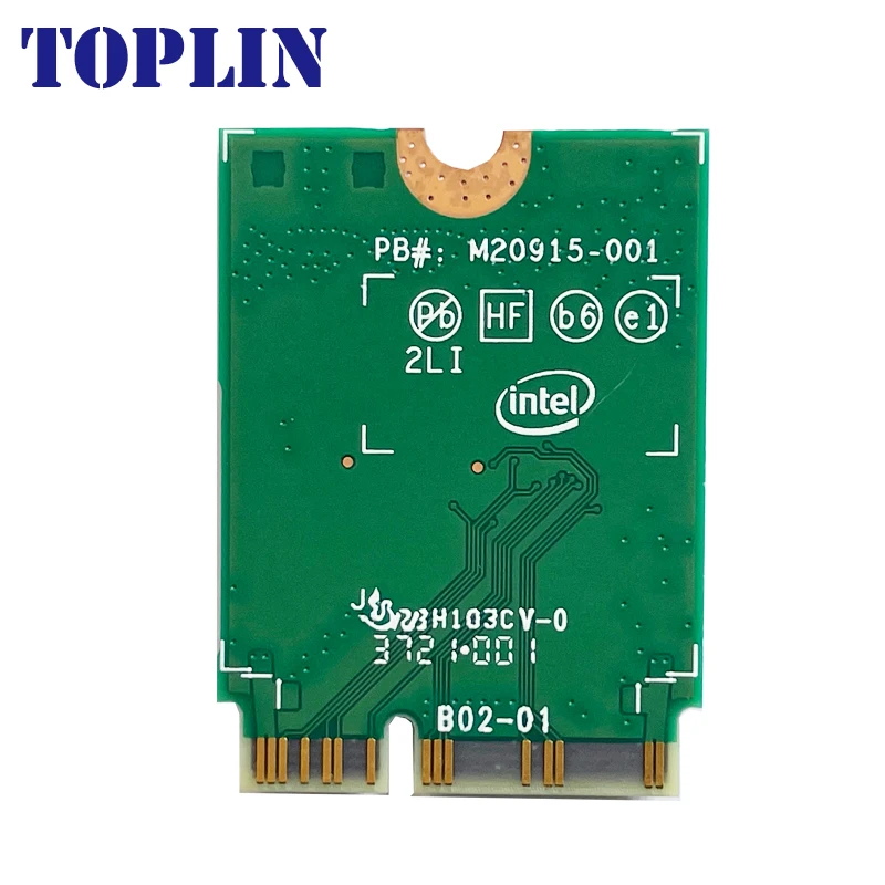 Wi-Fi การ์ดเครือข่าย WIFI AX411NGW AX411 6E CNvio2 802.11ax BT5.3 2.4/5/6GHz สำหรับ Win 10 11