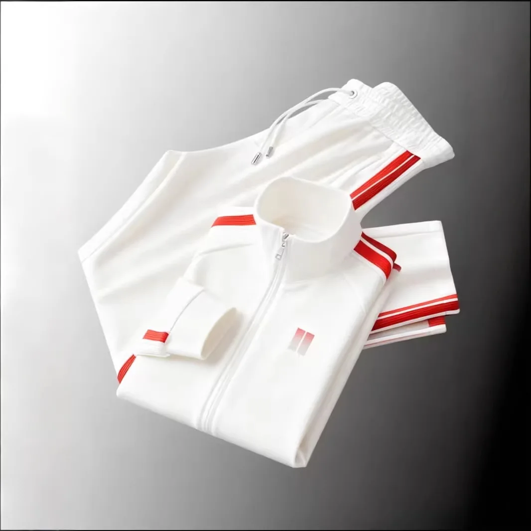 

Новинка 2026: Унисекс спортивный костюм на молнии с воротником-стойкой, мужской повседневный комплект с длинными рукавами, хит продаж для трансграничной торговли