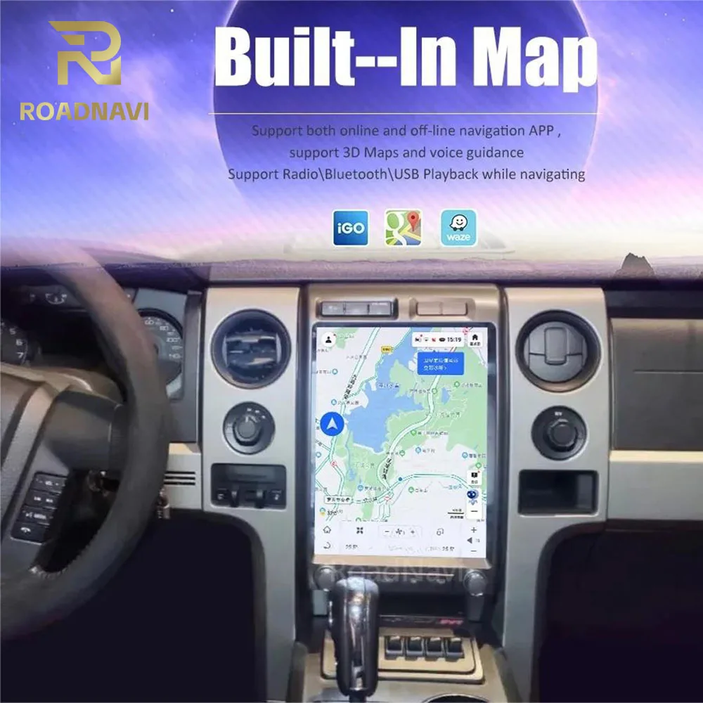 Autoradio Qualcomm da 14,5 '' per Ford F150 2013-2014 Lettore multimediale per auto Wireless Carplay 4G 360