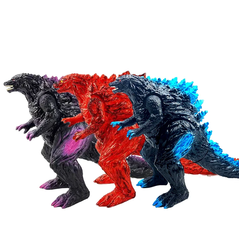 Planet Godzilla Action Figures 3 colori Anime Figure Model Godzilla 16cm Soft Glue Monster Doll Statue Ornaments giocattoli per bambini