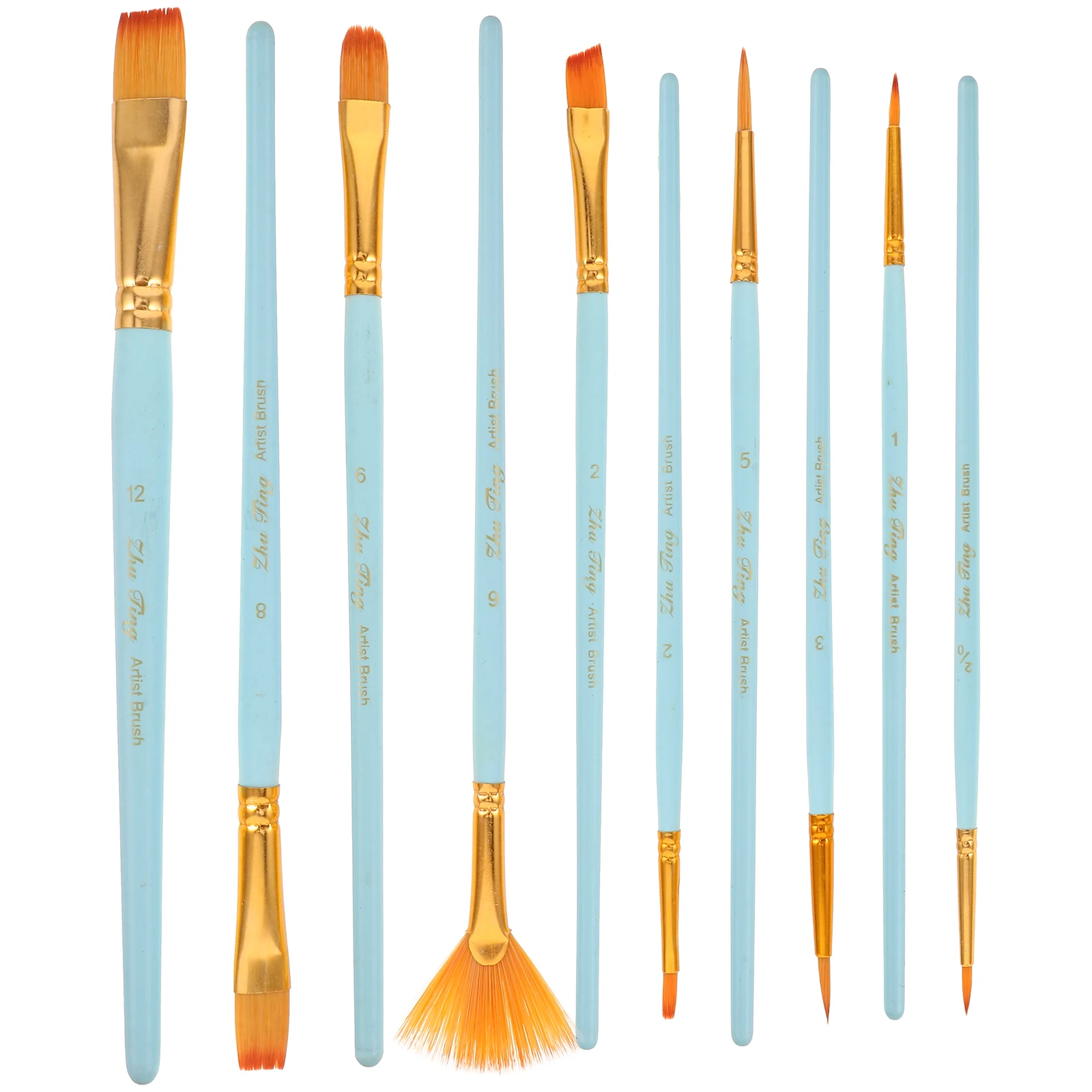 

for Brush Combination Set Paint Brushes Water Color Adult Mold Blue Wood Watercolor