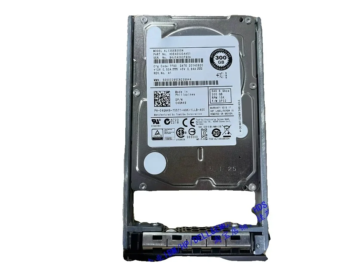 

Used For Dell 04GN49 300G 15K SAS 2.5 inch 4GN49 Hard Drive