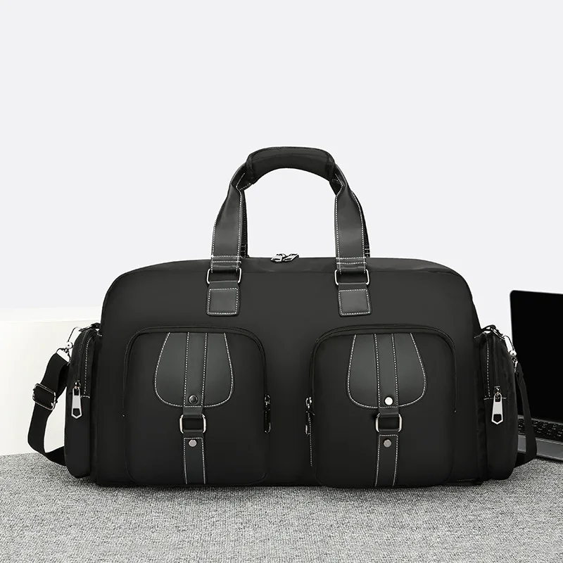 New Large Capacity Luggage Bag Business Travel Bag Men's Portable Crossbody Foldable Travel Bag Waterproof Fitness Crossbody Bag view 2