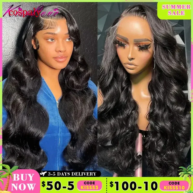 Kiss Love Body Wave 13X4/13X6 HD Lace Front Human Hair Wigs Glueless Wig Pre Plucked 5X5 Lace Closure Wigs 360 Lace Frontal Wigs