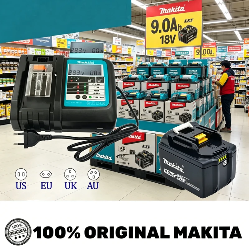 

Top Selling Makita BL1890B 18V 9000mAh Replacement Battery with LED Indicator High Performance