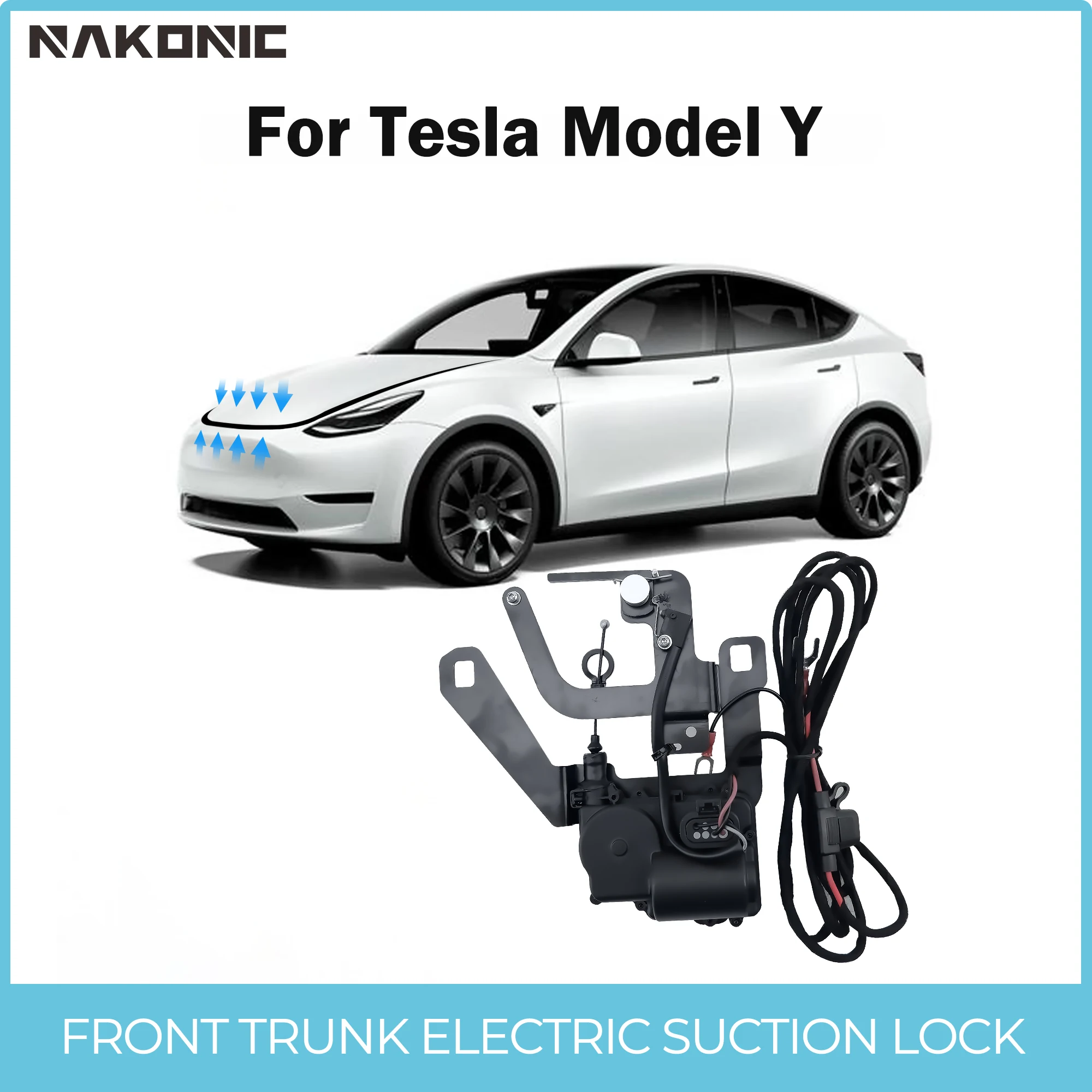 

For Tesla model Y 2020-2024 Front Spare Box Electric Suction Lock Automatic Frunk Soft Closing Auto Closer Cars Accessories