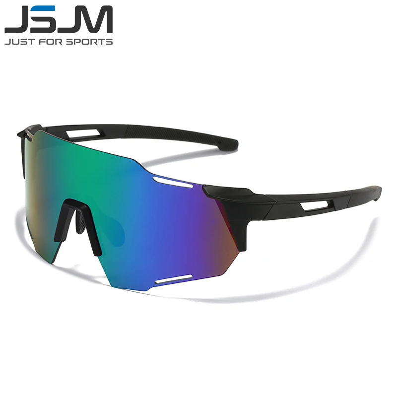 Jsjm Nieuwe Fietsen Zonnebril Mannen Outdoor Sport Winddicht Stofdicht Bril Road Mountainbiken Running Zonnebril UV400 Gafas