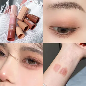 다목적 아이섀도우 크레용 펜, 4 in 1 아이 메이크업, HERORANGE 미니 소형 캐논볼 콤비네이션 아이섀도우 펜슬, 신제품