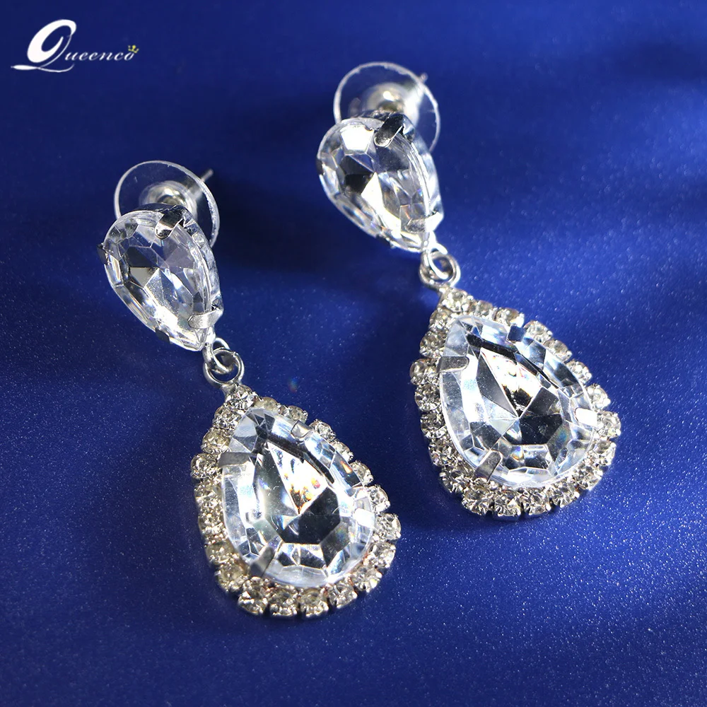 Crystal Drop Earrings 2023 Trend New Pendientes For Women Wedding Jewelry Women's Accessories Earings Bride Earring Pendant