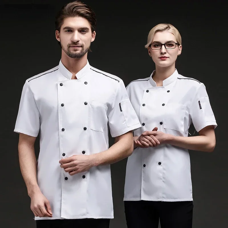 Hot Pot Restaurant Chef vêtements de travail manches courtes Style chinois hôtel chinois Restaurant Barbecue vêtements de travail serveur uniformes