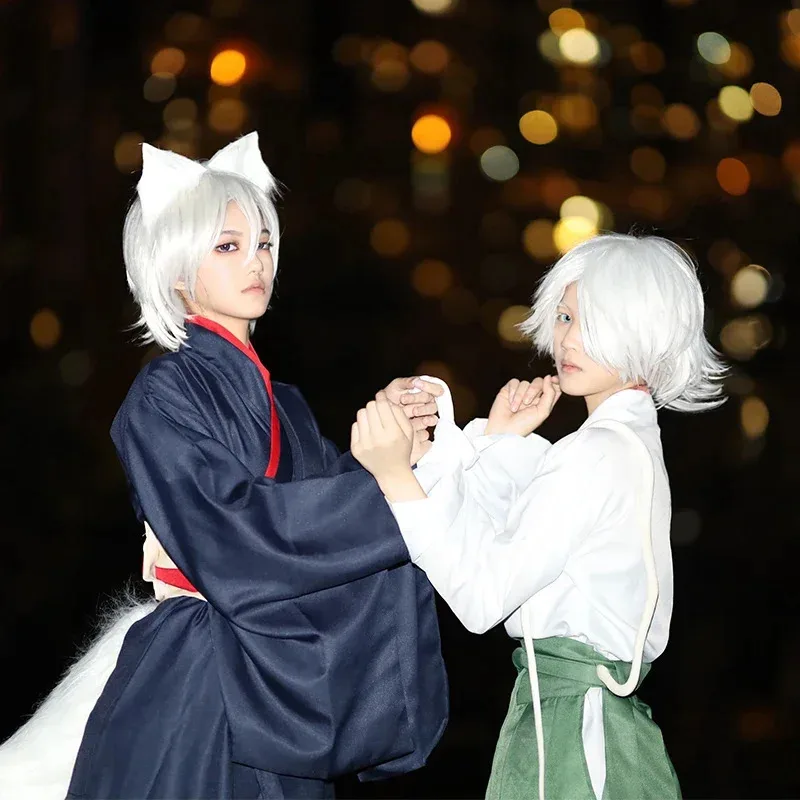 

CyTomoe Kimono Anime Cosplay Costume Full Set Adult Men Women Uniform For Halloween Christmas Party Props