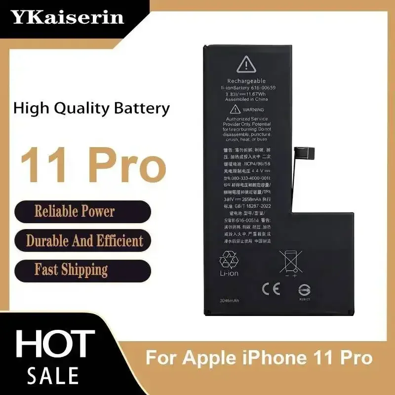 For Apple iPhone 11 Pro Mobile Phone Battery Stable Power Supply 3190mAh