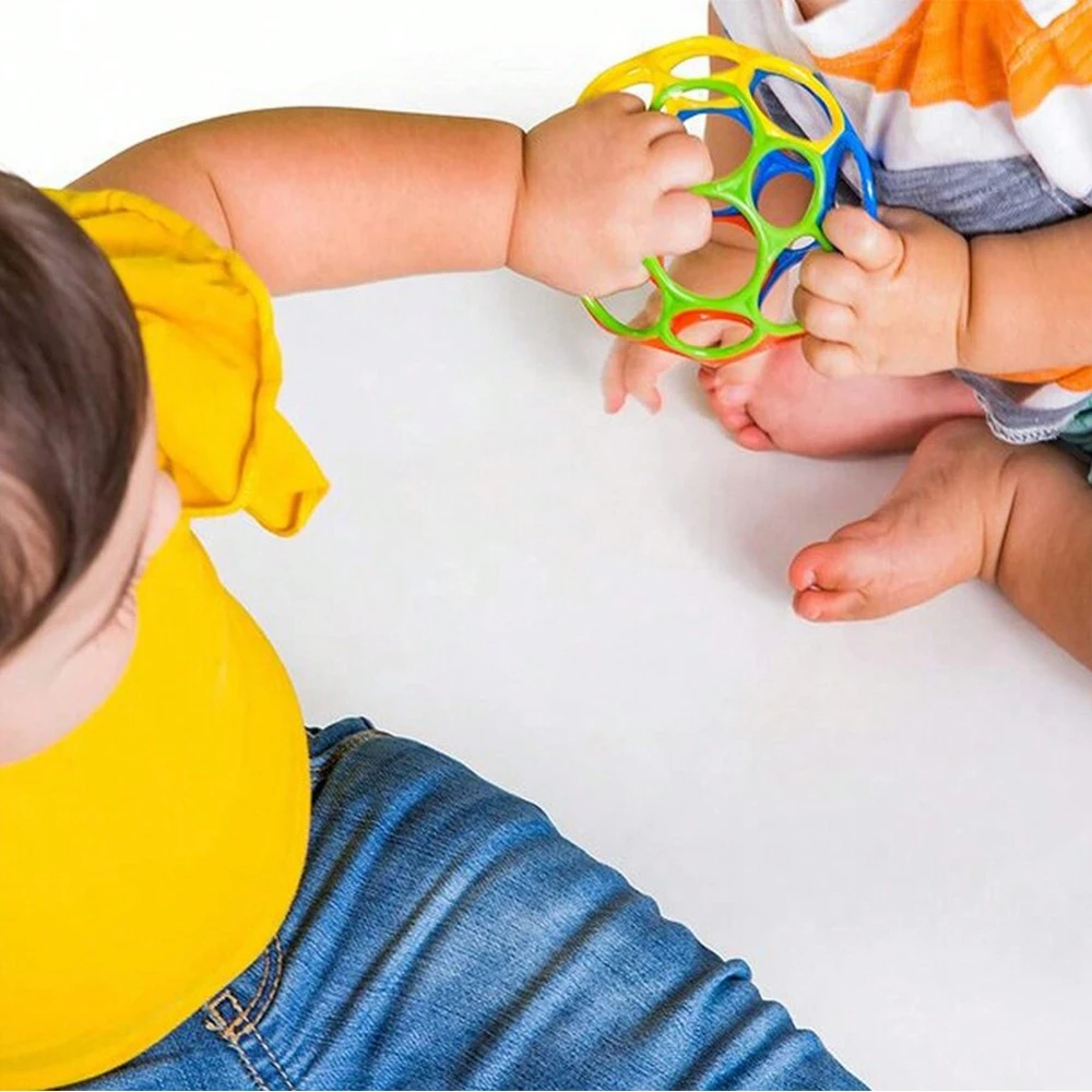 Hochet sensoriel doux pour bébé, 1 pièce, jouets Shaker, hochet rotatif, apprentissage éducatif précoce, pliable, balle de préhension pour enfants, cadeau pour bébé