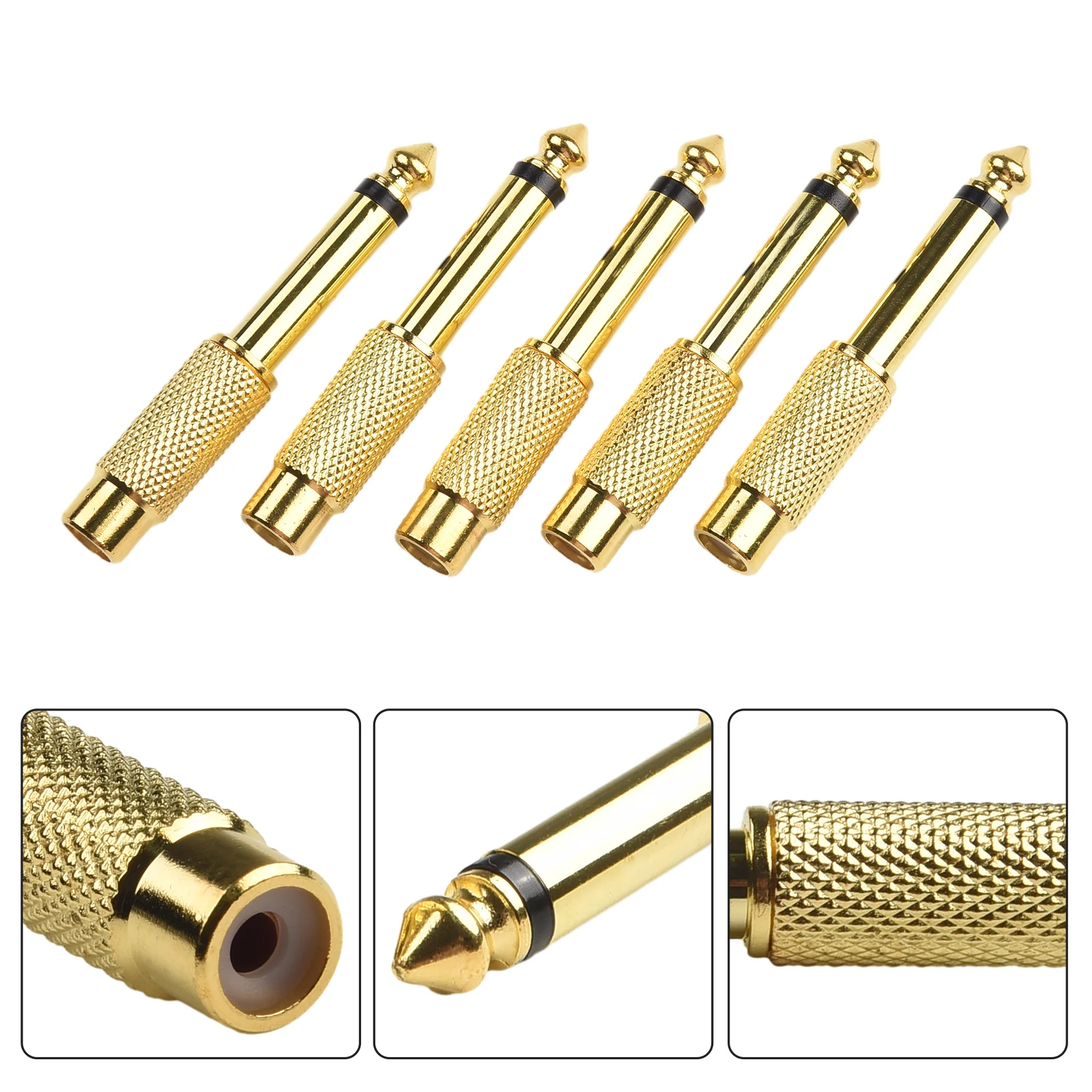 Reliable 635 to Female Audio Adapter Connector High Quality and Gold Plated for Optimal Signal Transmission