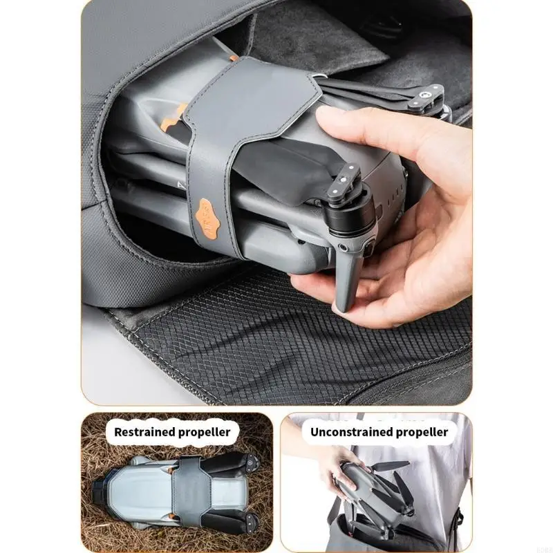 E0BB MultiFunctional Propellers Holder Guard Propeller Fixing Straps for Air 3S Drones Enhances Safety During Transit