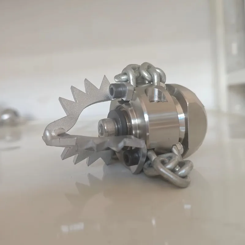 Factory Direct 2026 High Pressure Sewer Pipeline Dredging Nozzle With Chain Cutter For Grease Sludge Tree Roots Removal G3/8 G1/