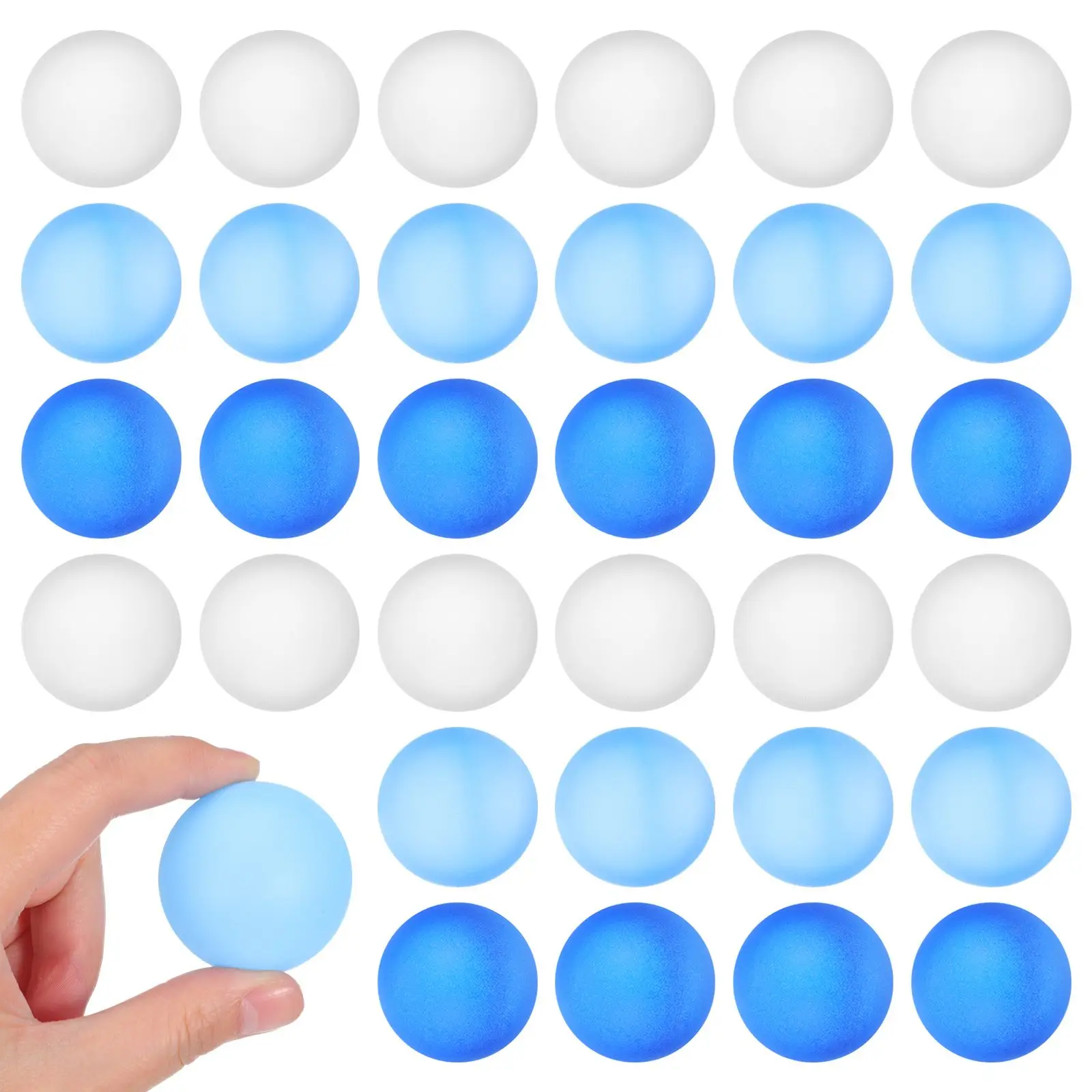 

120 шт. матовые мячи для настольного тенниса, полипропилен, материал, яркие цвета, точность, идеально подходят для хранения спичек, тренировок