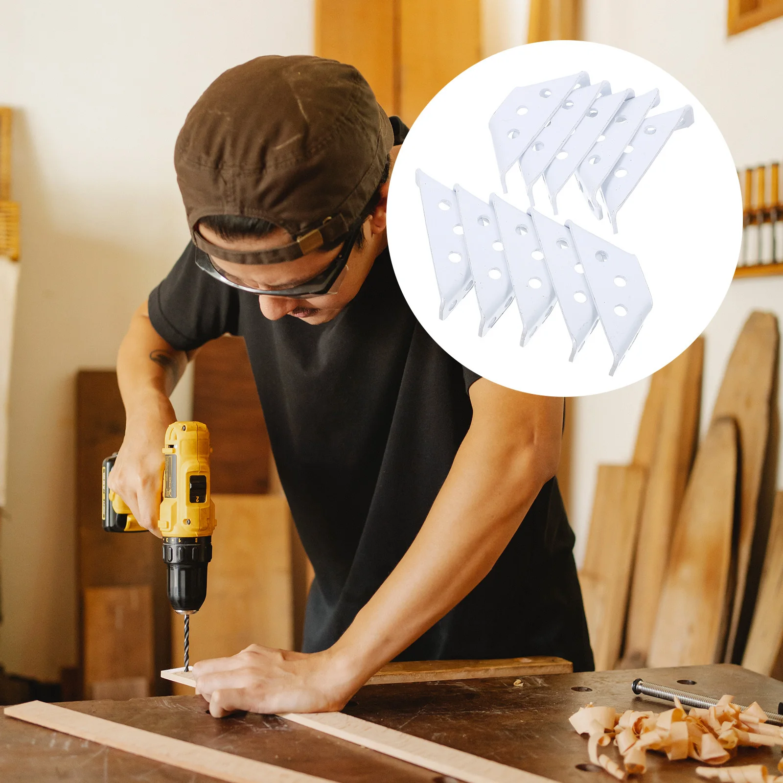 

20Pcs Cabinet Corner Brackets Stainless Steel Multifunctional Corner Brace for Furniture Shelf Support and Hardware Connection