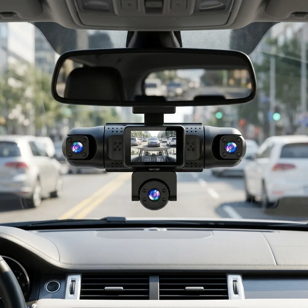 5 Lens Dash-Cam 360° Full View Car For Dashcam 4K For UHD Rear View Camera Parking Monitor For Car Security Accessories