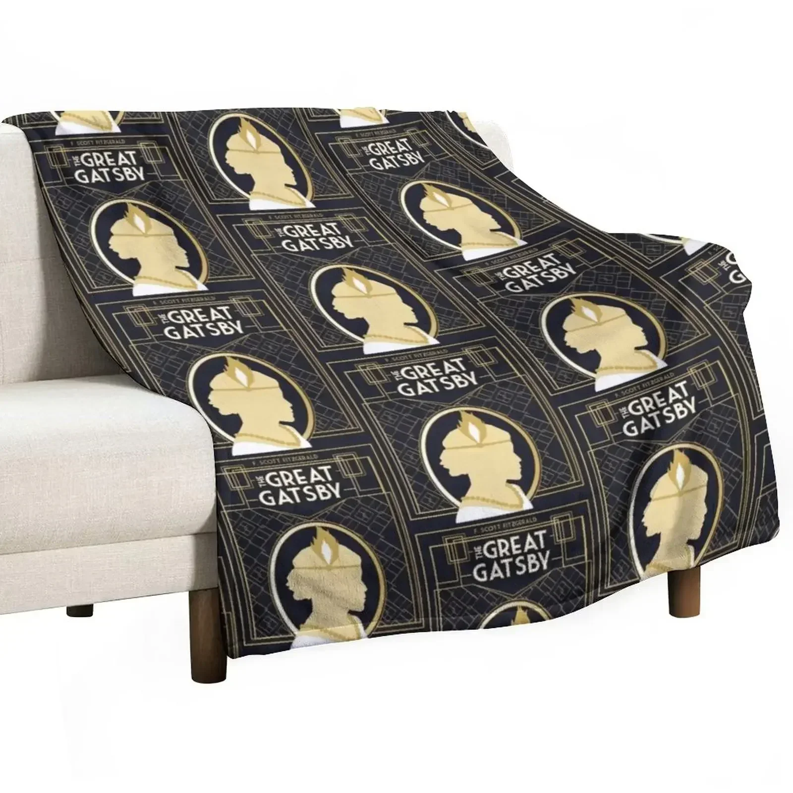 The Great Gatsby - Custom Book Cover Throw Blanket Blankets For Baby Cute Large Blankets