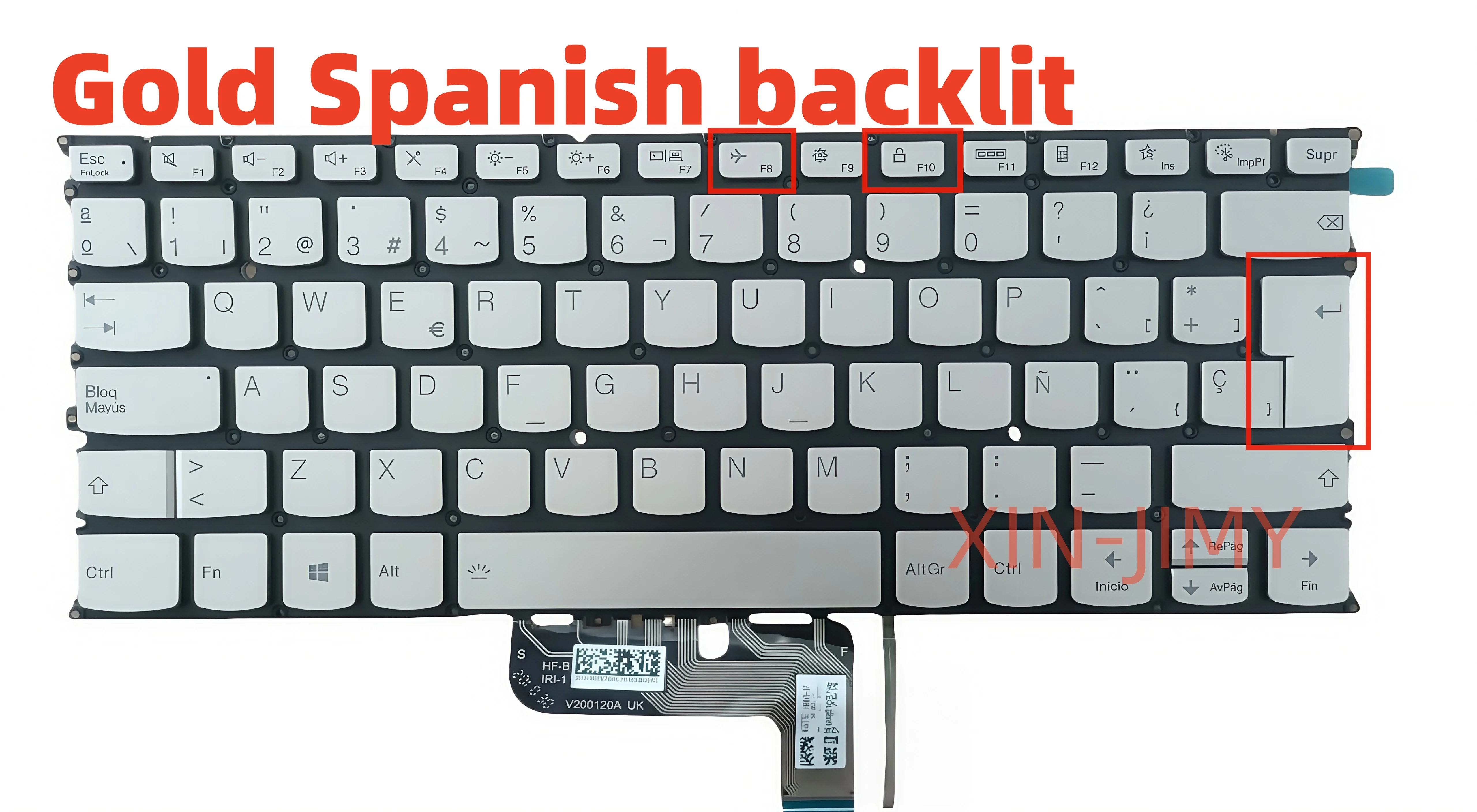 

Spanis Gold Laptop keyboard For Lenovo IdeaPad Yoga 9 14ITL5 9-14ITL5 SP with backlit