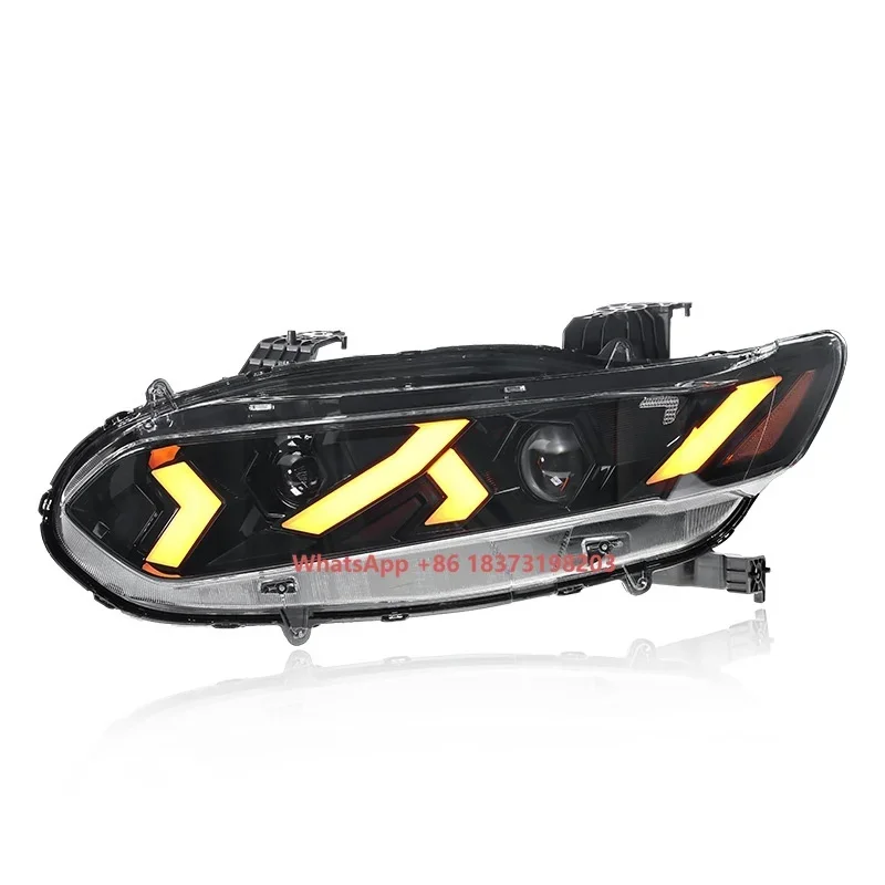 For Honda 10th Generation Accord 18-23 Rambo LED Headlight Assembly Modification New 12V Daytime Running Light Streamer New