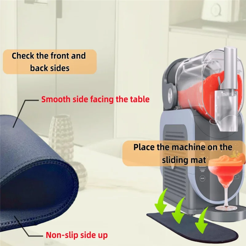 

J1UL1N 2Pcs Sliding Pad For Ninja Slushie FS301 Maker, Frozen Drink Machine Quickly Slide, Accessories For Ninja Slushie