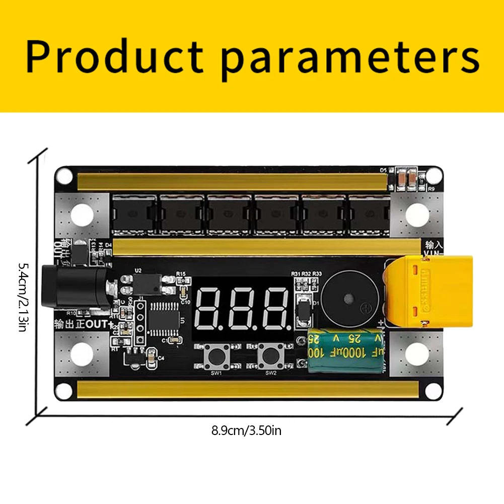 GX591 Lithium Battery Spot Welder 99 Gears Adjustable 12V Mainboard Welder with Automatically Trigger Welding for 18650 Battery