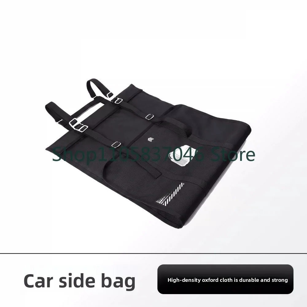 Multi functional external portable side hanging bag carrying bag, side hanging air conditioning support, car parking