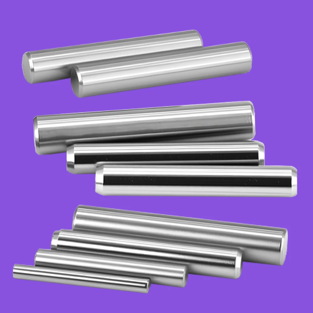 M1 M2 M2.5 M3 M4 M5 M6 M8 M10 304 perno di centraggio di posizionamento cilindrico in acciaio inossidabile perni ad albero fisso asta solida rotonda GB119 1 ~ 50 pezzi