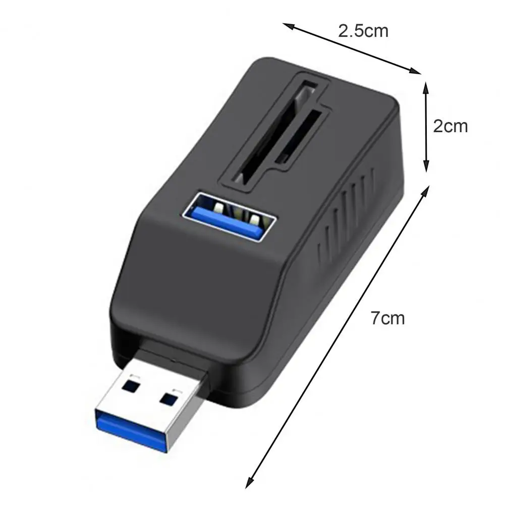 USB Card Reader Adapter Multi Ports USB Hub Expansion Splitter for Connecting Mobile Hard Disk U Disk Camera Mouse