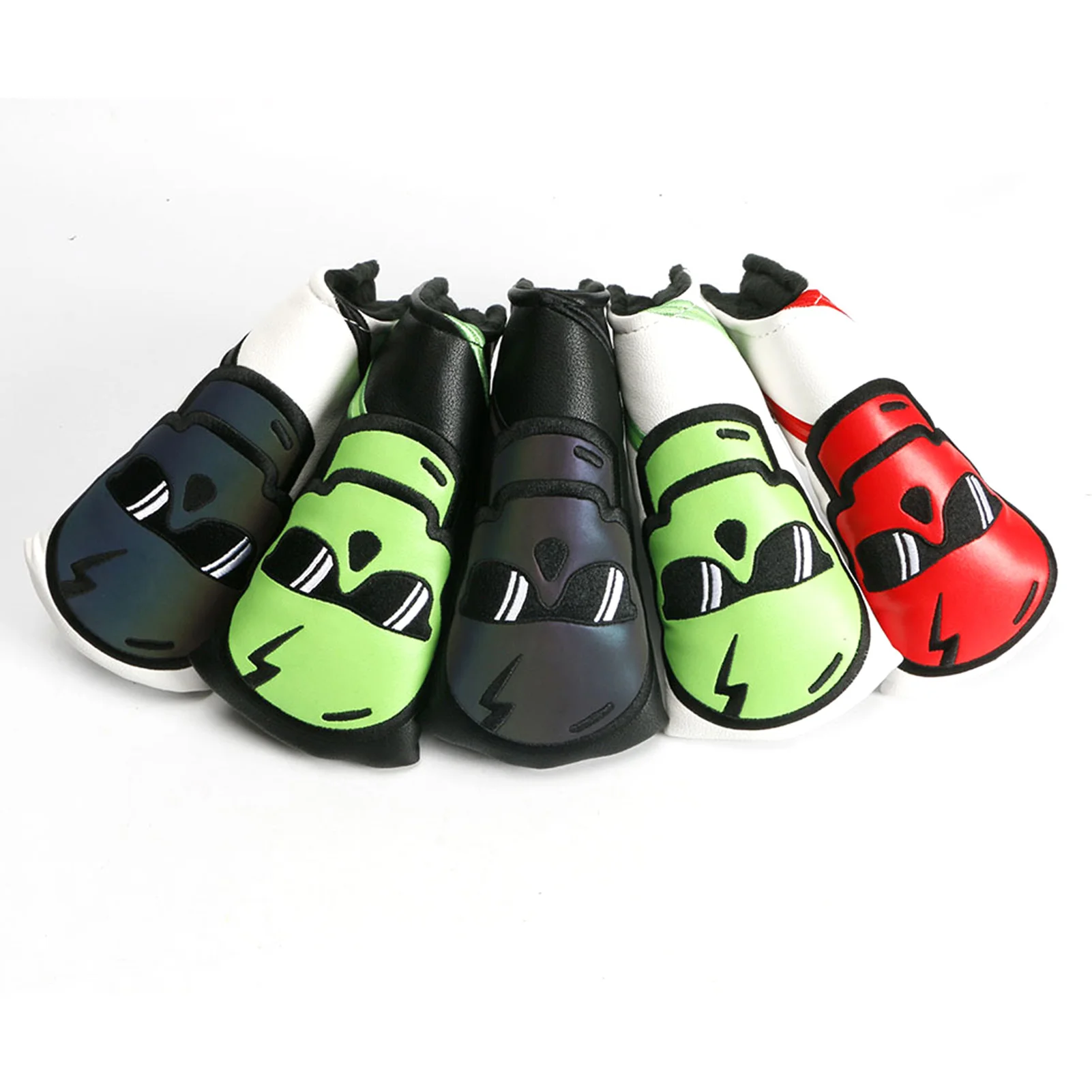 Golf Putter Covers Skeleton Golf Putter Club Head Covers With Leather Material Soft Polyester Shaft Putter Leather Golf Blade