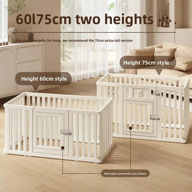 Apartment Friendly Pet Fence Pet Supplies Cat Cage Dog Cage Fence Indoor Pet Playpen Interlocking Modular Enclosure Small Dog
