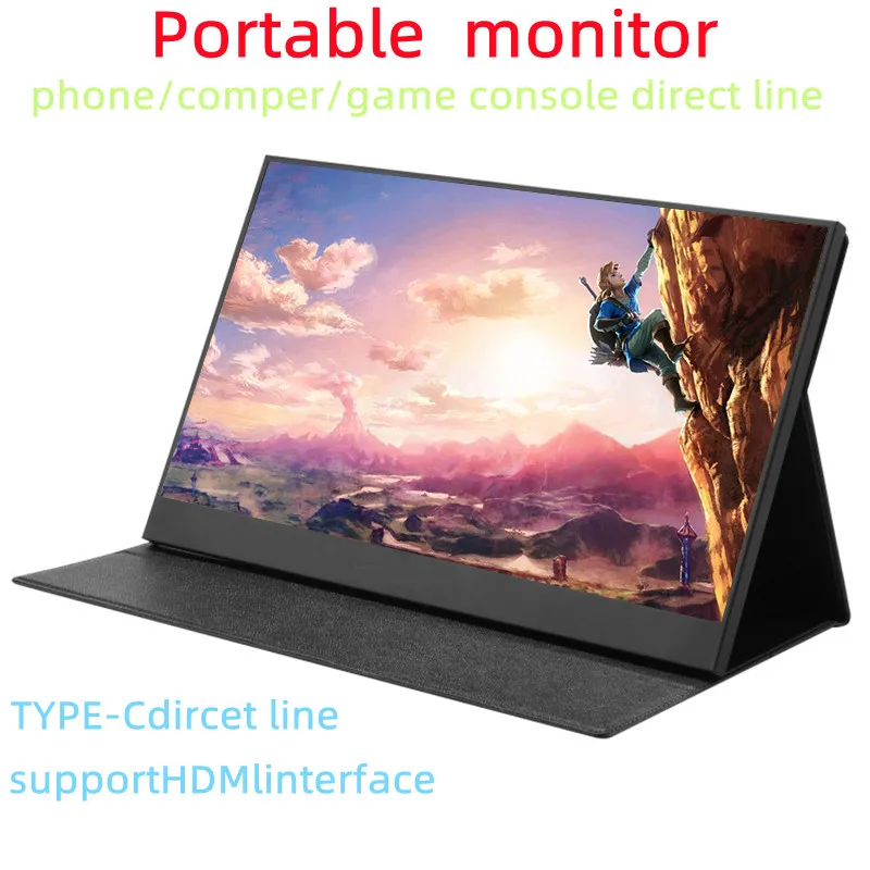 2025 22+ 13.3 15.6 inch 1080P USB TypeC IPS FHD Screen Portable Monitor For Ps4 Switch Xbox Huawei Xiaomi Phone Gaming Laptop