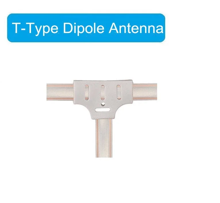 300Ohm Spade Terminal T Shape FM Dipole Radio Antenna for Hi-Fi DAB Indoor Yamaha Sharp JVC Denon Marantz Vintage Stereo Tuner