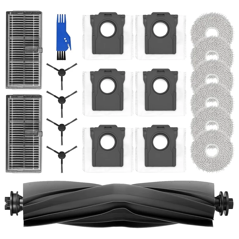 AT28-For Dreame L10s Pro Ultra/ L10 Ultra Robot Vacuum Cleaner Main Side Brush Hepa Filter Mop Cloth Dust Bags Spare Parts