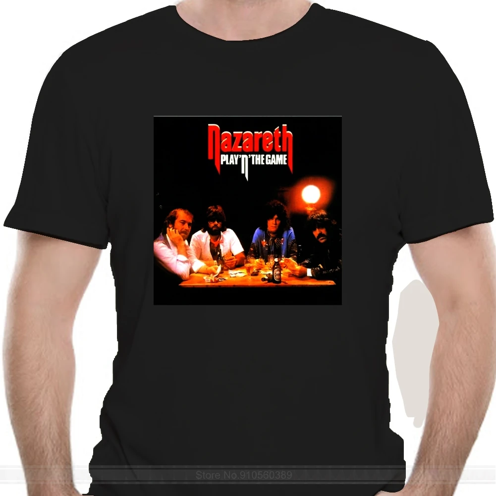 New T Shirt Nazareth Playnthe Game Dtg Printed Tee cotton tshirt men summer fashion t-shirt euro size