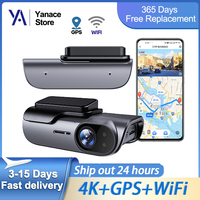 Yanace 4K Damcash UHD Video Recorder Support APP Connection WiFi GPS Tracking Monitor 24H Park Monitor Night Vision Car Accessor